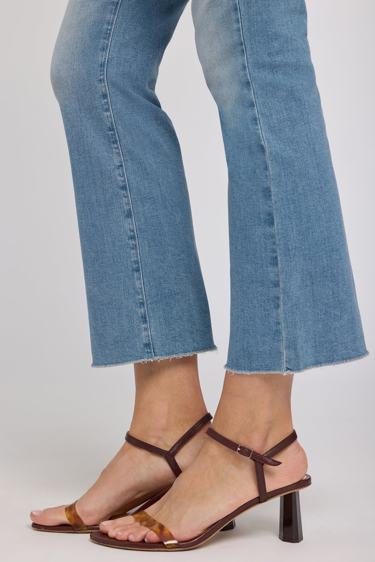 NYDJ Slim Bootcut Ankle Jeans In Cool Embrace® Denim With Frayed Hems - Camille