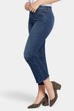 NYDJ Slim Bootcut Ankle Jeans In Cool Embrace® Denim With High Rise And Frayed Hems - Olympus