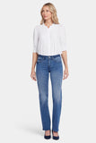NYDJ Bailey Relaxed Straight Jeans In Cool Embrace® Denim With Mid Rise - Blue Island