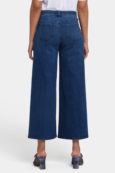 NYDJ Brodi Wide Leg Ankle Jeans In Cool Embrace® Denim With High Rise - Ibiza Blues
