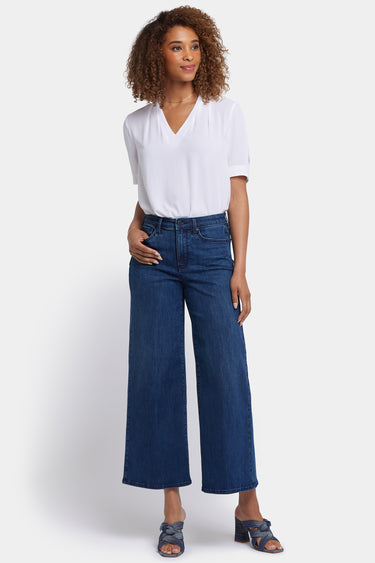 NYDJ Brodi Wide Leg Ankle Jeans In Cool Embrace® Denim With High Rise - Ibiza Blues