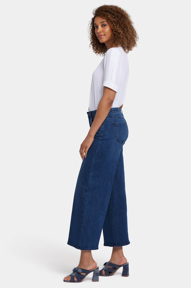 NYDJ Brodi Wide Leg Ankle Jeans In Cool Embrace® Denim With High Rise - Ibiza Blues
