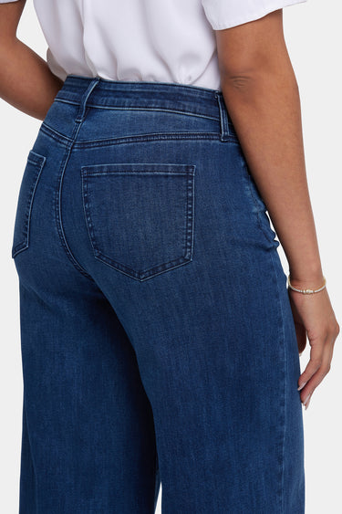 NYDJ Brodi Wide Leg Ankle Jeans In Cool Embrace® Denim With High Rise - Ibiza Blues