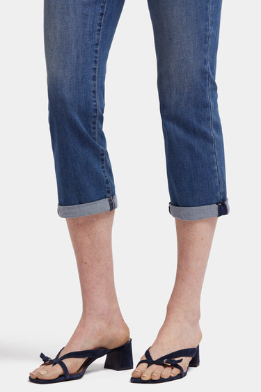 NYDJ Chloe Skinny Capri Jeans In Cool Embrace® Denim With Roll Cuffs - Costa Brava