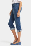 NYDJ Marilyn Straight Crop Jeans In Cool Embrace® Denim With Cuffs - Blue Ridge