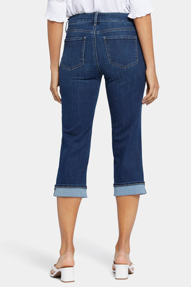 NYDJ Marilyn Straight Crop Jeans In Cool Embrace® Denim With Cuffs - Cambridge