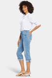 NYDJ Marilyn Straight Crop Jeans In Cool Embrace® Denim With Cuffs - Lakefront
