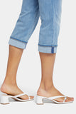 NYDJ Marilyn Straight Crop Jeans In Cool Embrace® Denim With Cuffs - Lakefront