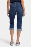 NYDJ Marilyn Straight Crop Jeans In Cool Embrace® Denim With Cuffs - Rio Rapids