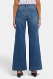 NYDJ Teresa Wide Leg Jeans In Cool Embrace® Denim With Exposed Button Fly - Costa Brava