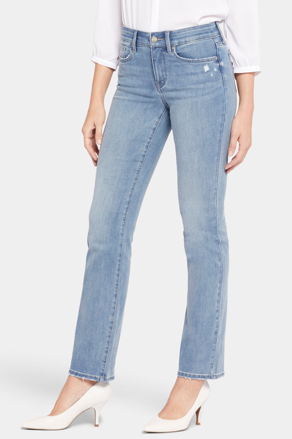 NYDJ Marilyn Straight Jeans In Cool Embrace® Denim - Angel