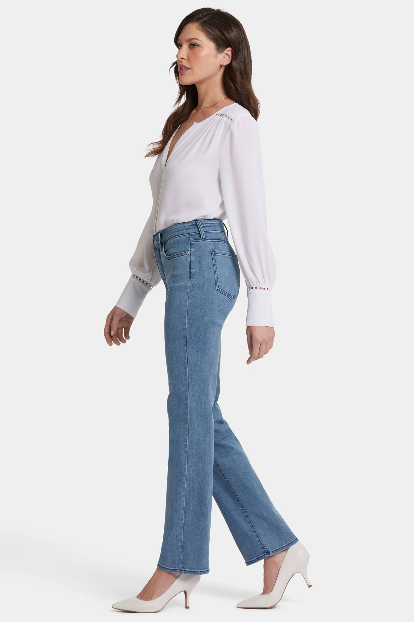 NYDJ Marilyn Straight Jeans In Cool Embrace® Denim - Del Ray