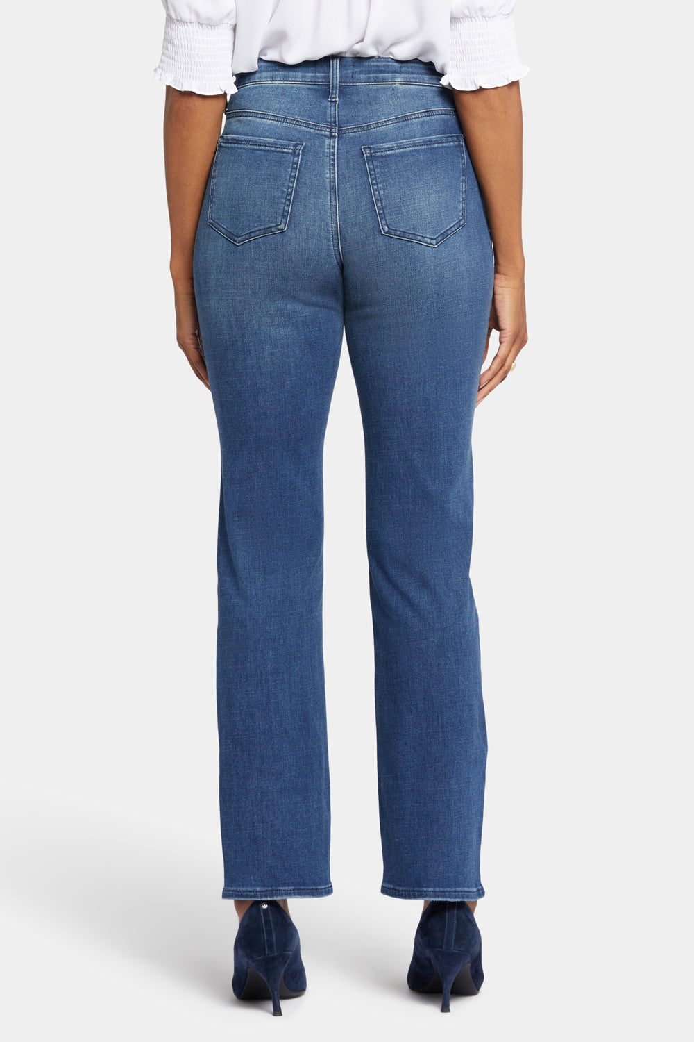 NYDJ Bailey Relaxed Straight Jeans  - Bluewell