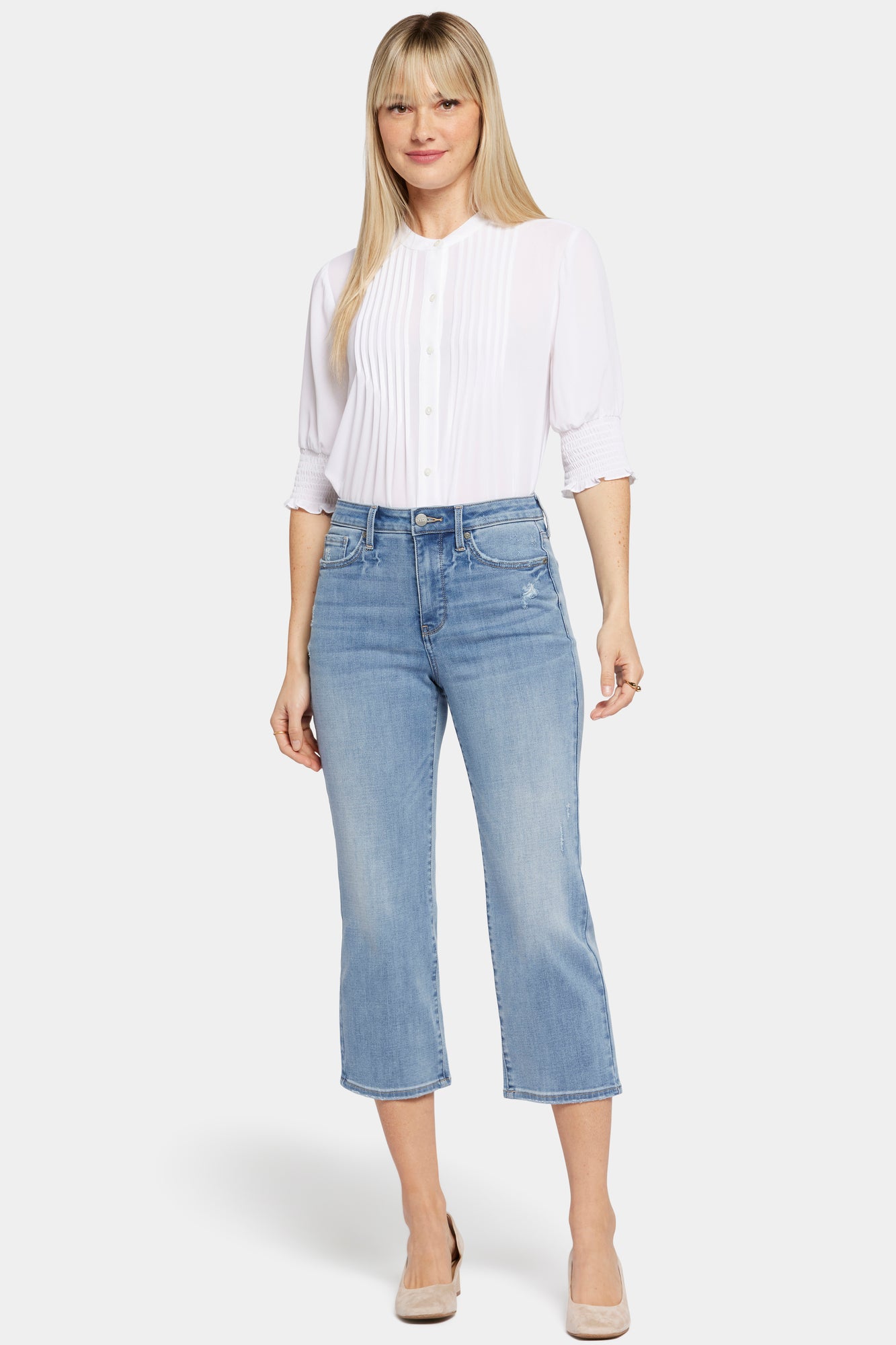 NYDJ Joni Relaxed Capri Jeans With High Rise - Lakefront