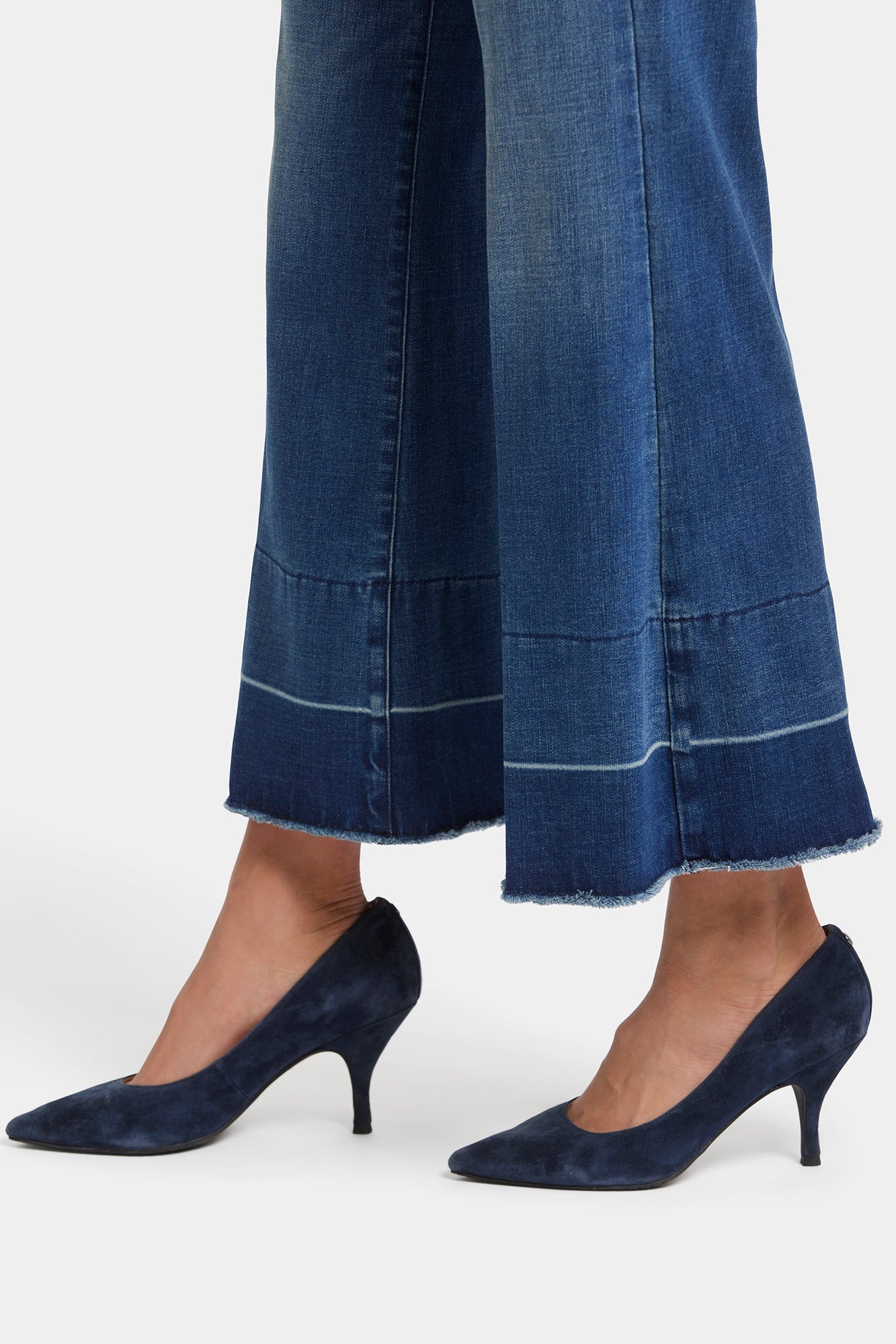 NYDJ Mia Palazzo Ankle Jeans With High Rise And Released Shadow Hems - Stone Bridge