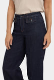 NYDJ Teresa Wide Leg Jeans With Button Flaps, Center Leg Seams And 31" Inseam - Magical