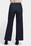 NYDJ Teresa Wide Leg Jeans With Button Flaps, Center Leg Seams And 31" Inseam - Magical