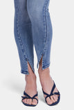 NYDJ Ami Skinny Jeans With High Rise, Curved Side Seams And Front Slits - Sandy Beach