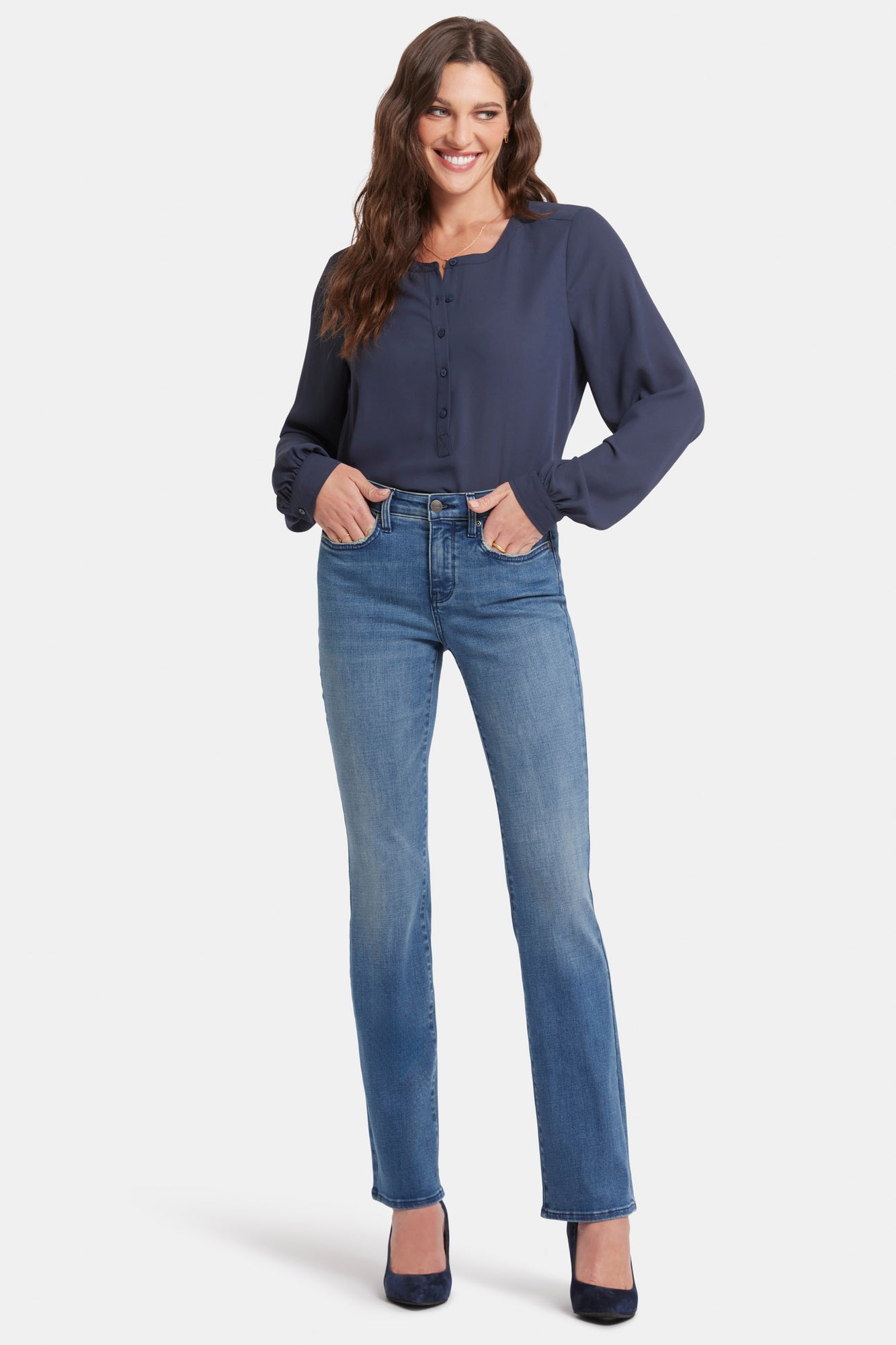 NYDJ Barbara Bootcut Jeans  - Cascade Wave