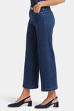 NYDJ Teresa Wide Leg Ankle Jeans With 1" Hems - Indigo Maison Geo