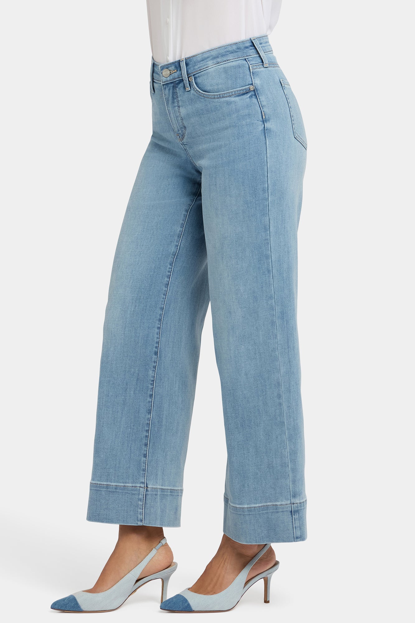 NYDJ Teresa Wide Leg Ankle Jeans With 3