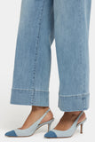NYDJ Teresa Wide Leg Ankle Jeans With 3" Hems - Heritage Glow