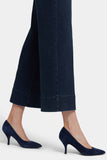 NYDJ Teresa Wide Leg Ankle Jeans With 3" Hems - Obsidian Blue