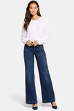 NYDJ Teresa Wide Leg Jeans With 1 1/2" Hems - Cambridge