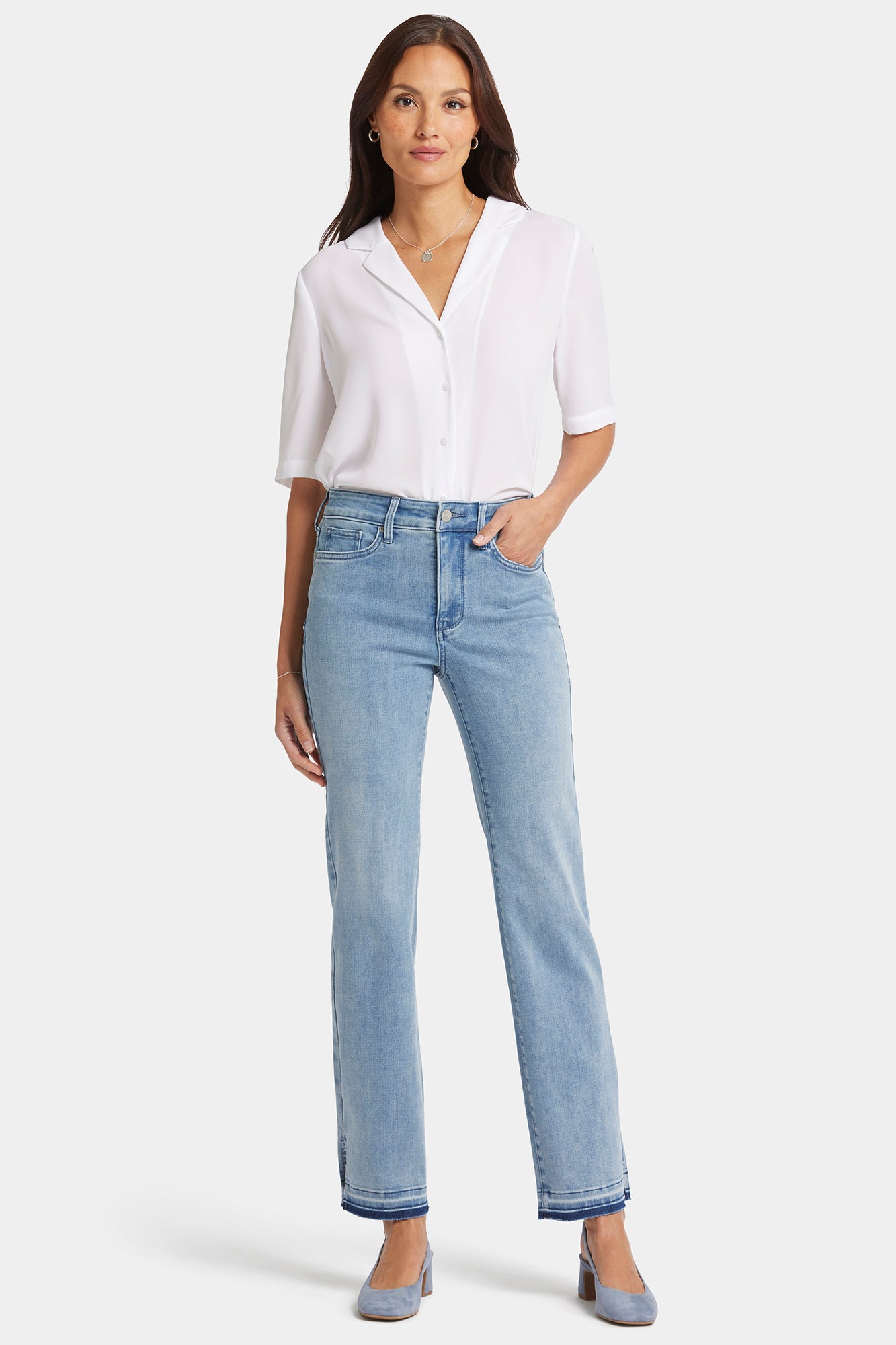 NYDJ Marilyn Straight Jeans With High Rise And 4