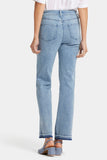 NYDJ Marilyn Straight Jeans With High Rise And 4" Side Slits - Big Skies