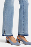 NYDJ Marilyn Straight Jeans With High Rise And 4" Side Slits - Big Skies