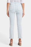 NYDJ Sheri Slim Ankle Jeans With Roll Cuffs - Glacier Frost