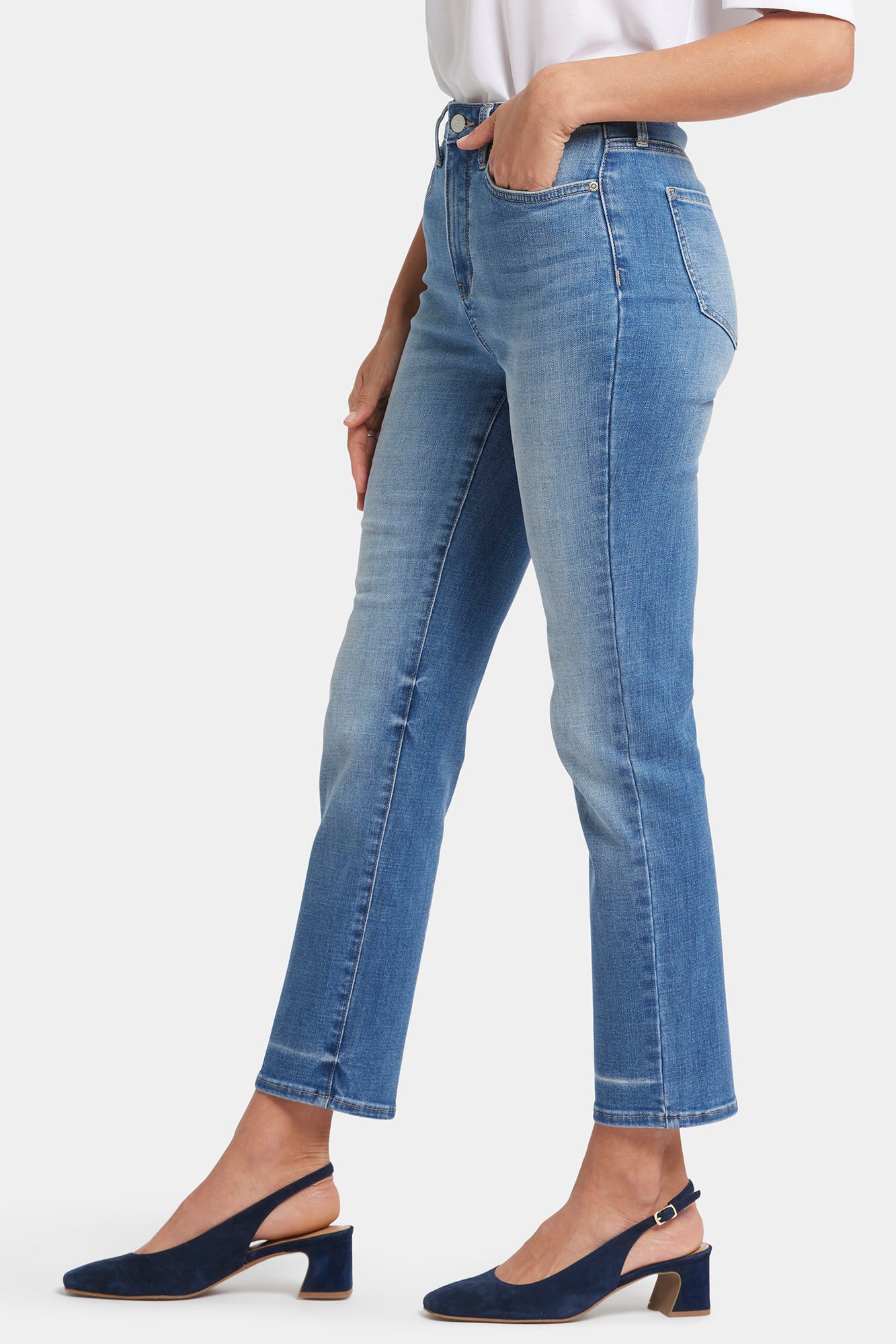 NYDJ Sheri Slim Ankle Jeans With High Rise - Aspen Sky