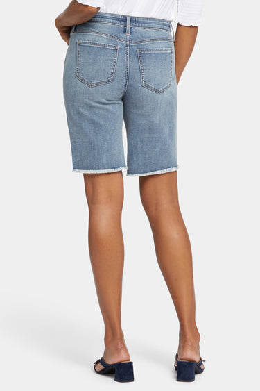 NYDJ Lilly Denim Shorts With Frayed Hems - Paddington