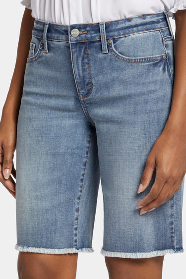 NYDJ Lilly Denim Shorts With Frayed Hems - Paddington