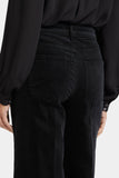 NYDJ Mia Palazzo Ankle Pants In Fine Wale Stretch Corduroy With High Rise - Black