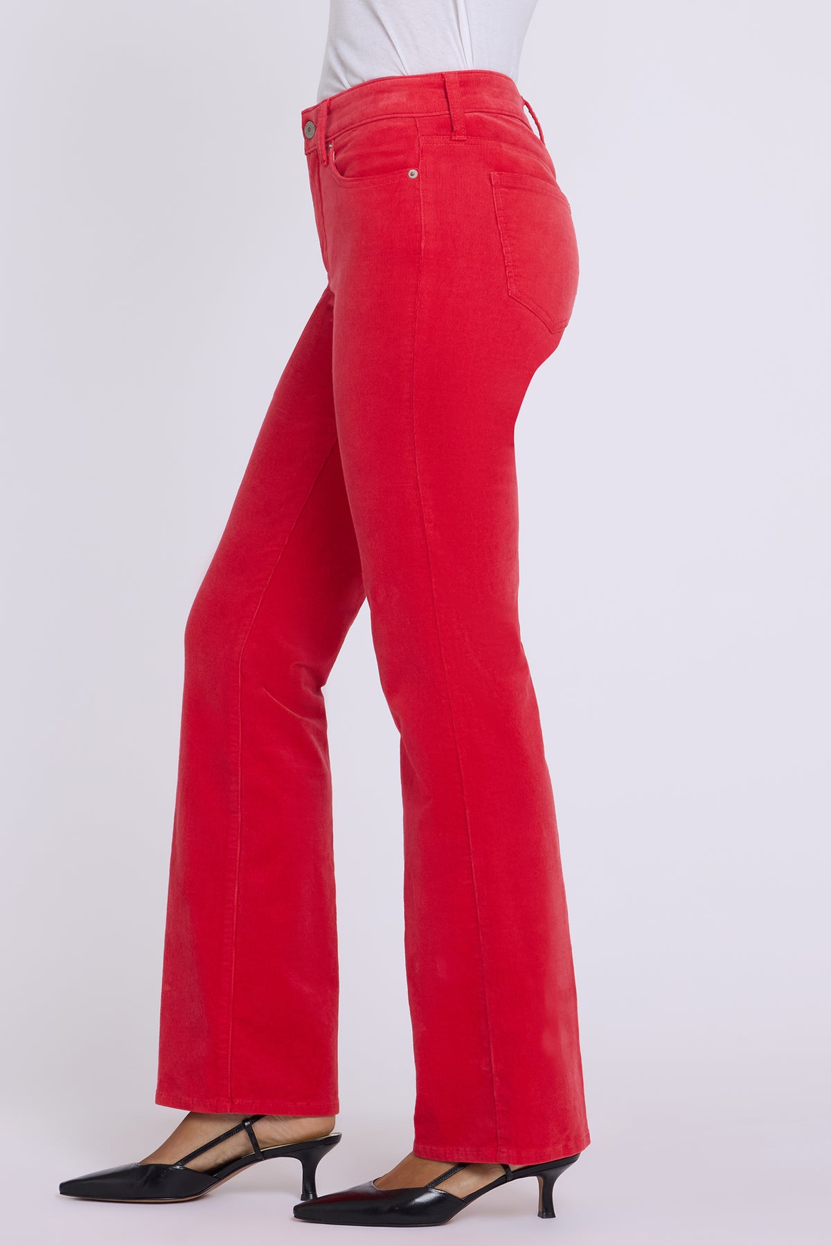 NYDJ Brooklyn Bootcut Pants In Fine Wale Stretch Corduroy - Camellia