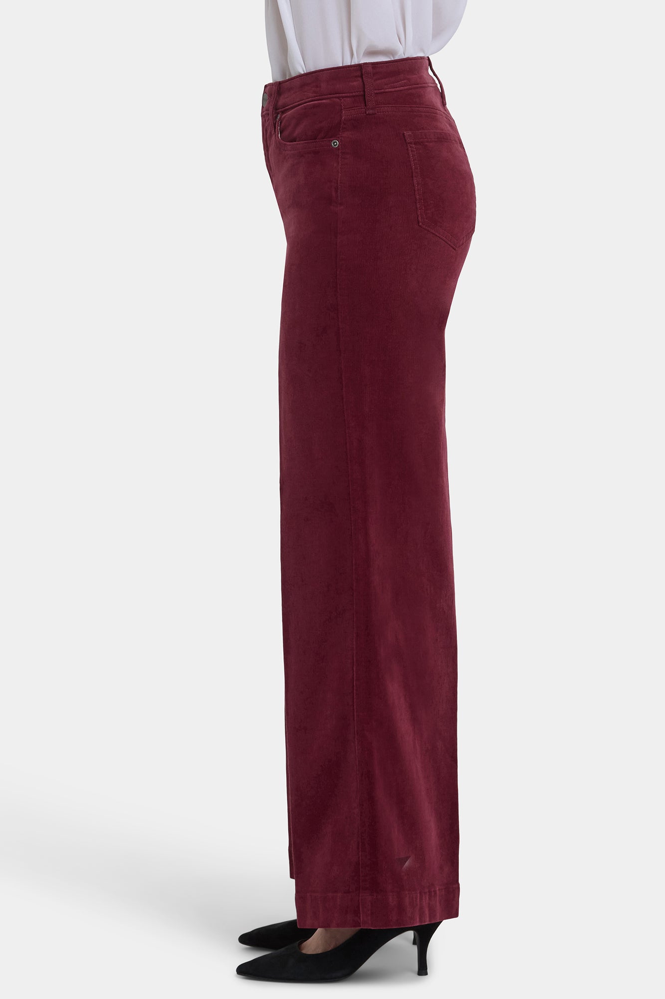 NYDJ Teresa Wide Leg Pants In Fine Wale Stretch Corduroy With 1 1/2