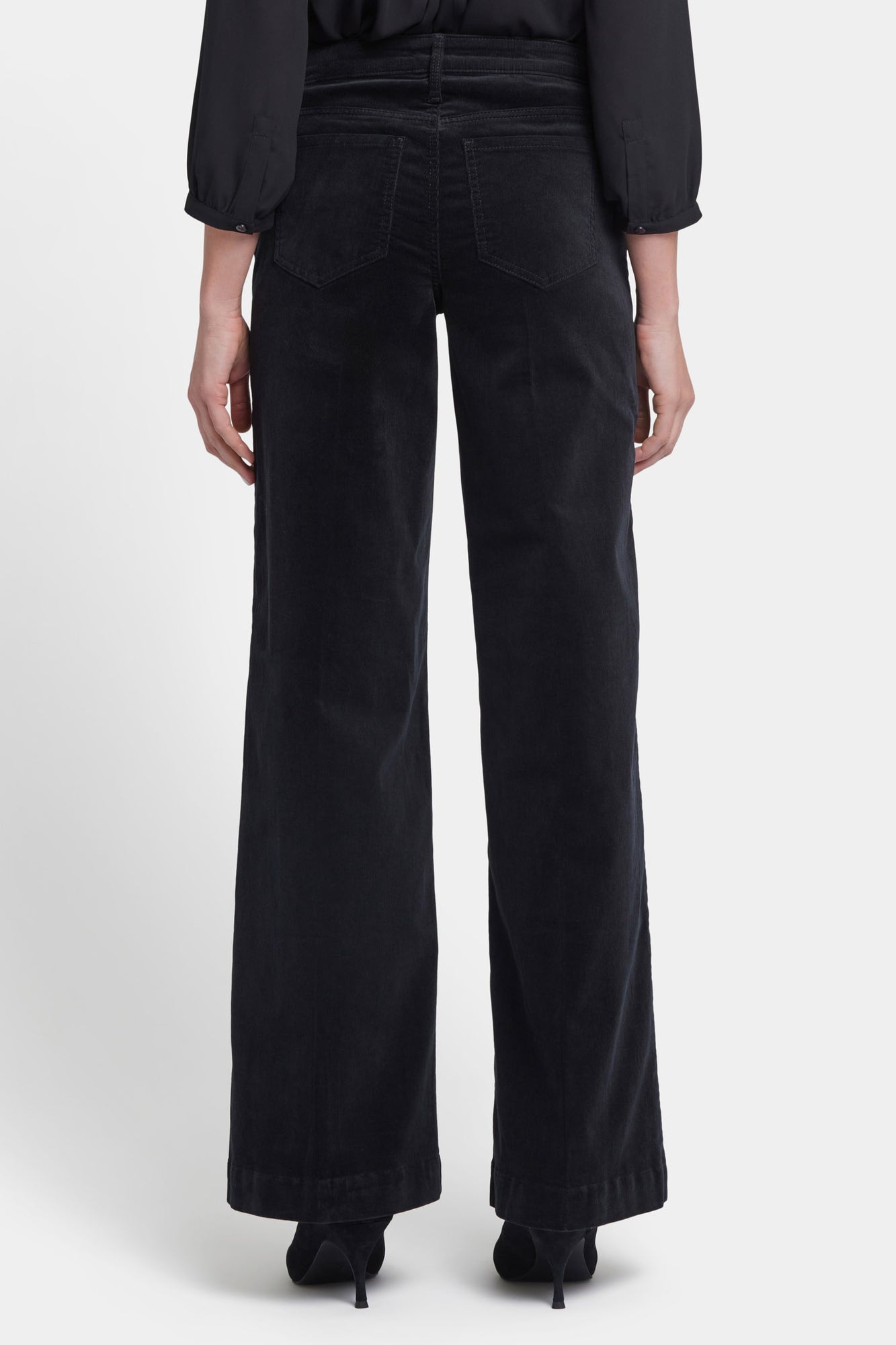 NYDJ Teresa Wide Leg Pants In Fine Wale Stretch Corduroy With 1 1/2