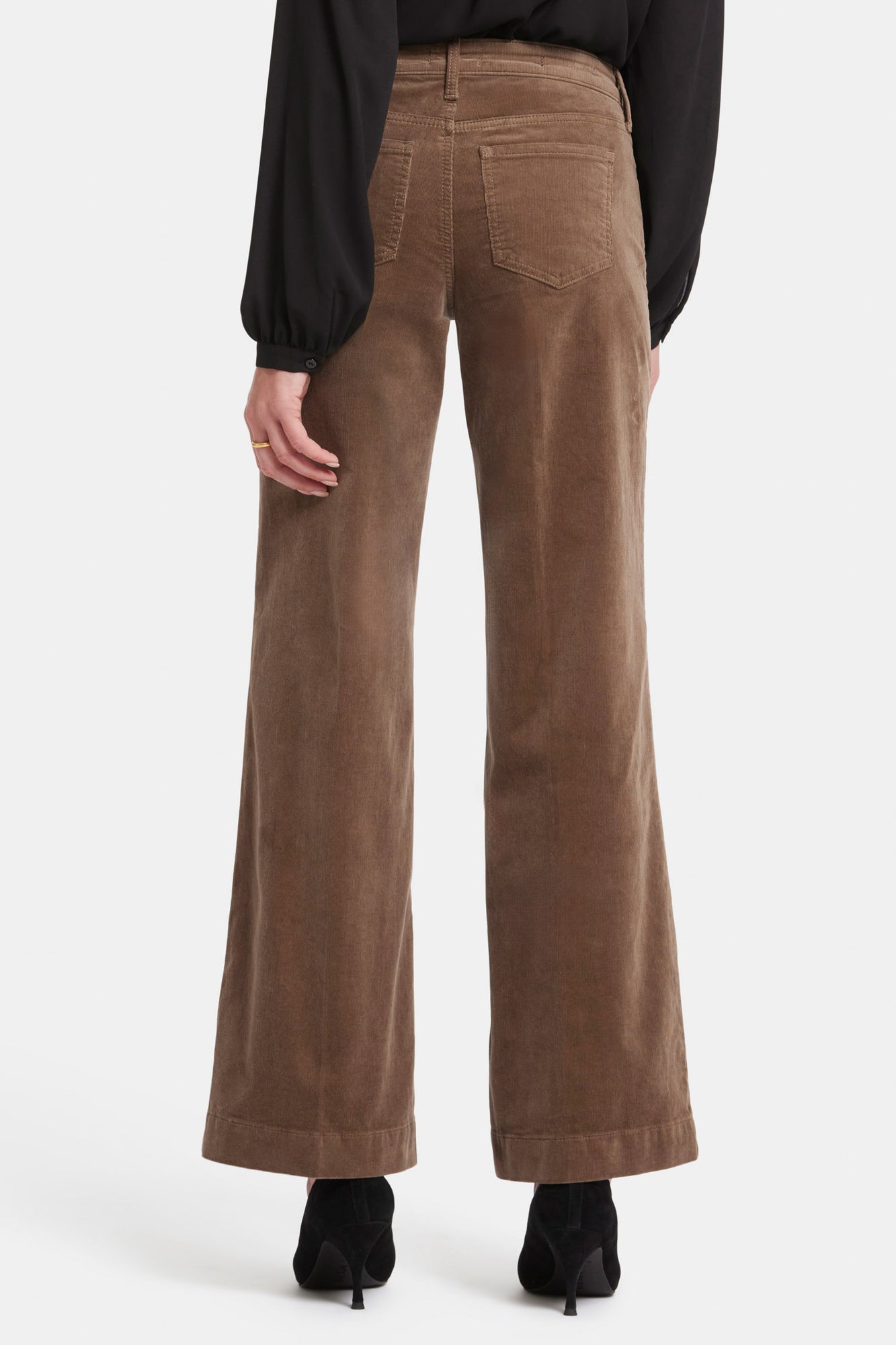 NYDJ Teresa Wide Leg Pants In Fine Wale Stretch Corduroy With 1 1/2