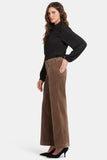 NYDJ Teresa Wide Leg Pants In Fine Wale Stretch Corduroy With 1 1/2" Hems - Elmwood