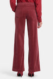 NYDJ Teresa Wide Leg Pants In Fine Wale Stretch Corduroy With 1 1/2" Hems - Paintbrush