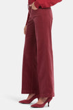 NYDJ Teresa Wide Leg Pants In Fine Wale Stretch Corduroy With 1 1/2" Hems - Paintbrush