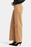 NYDJ Teresa Wide Leg Pants In Fine Wale Stretch Corduroy With 1 1/2" Hems - Sand Dune