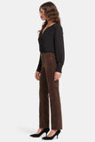 NYDJ Marilyn Straight Pants In Fine Wale Stretch Corduroy - Coffee Bean