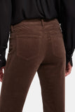 NYDJ Marilyn Straight Pants In Fine Wale Stretch Corduroy - Coffee Bean