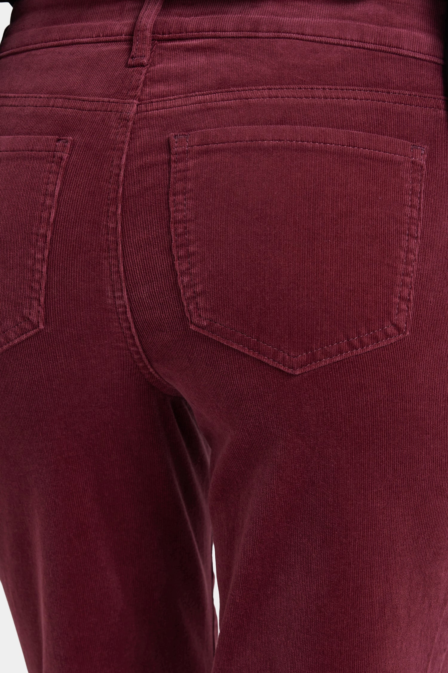 NYDJ Marilyn Straight Pants In Fine Wale Stretch Corduroy - Sienna Red