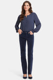 NYDJ Marilyn Straight Pants In Fine Wale Stretch Corduroy - Starless Sky