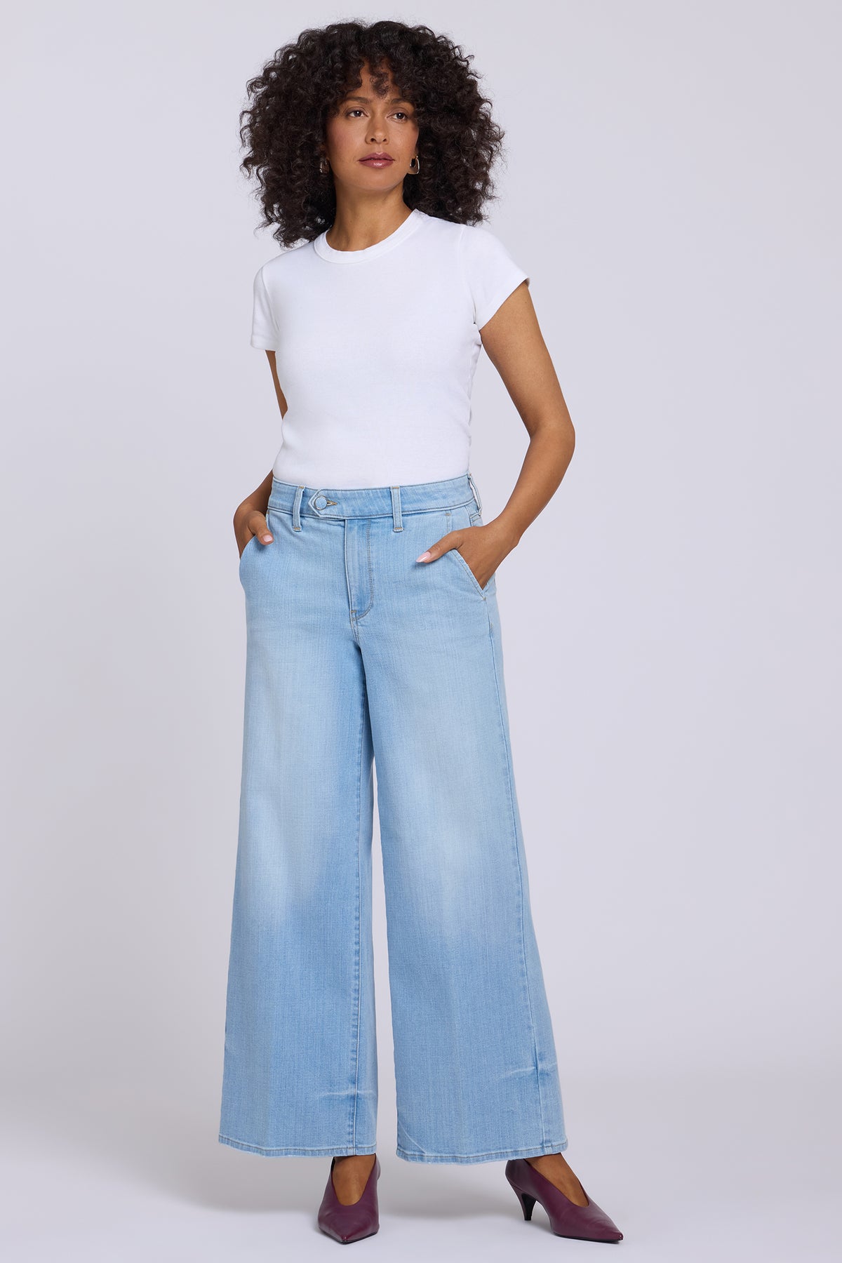 Simone Wide Leg Jeans - Alyssum
