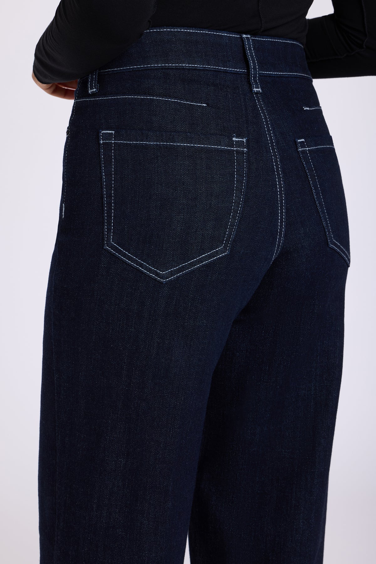 NYDJ Teresa Wide Leg Jeans With High Rise And Back Darts - Rinse